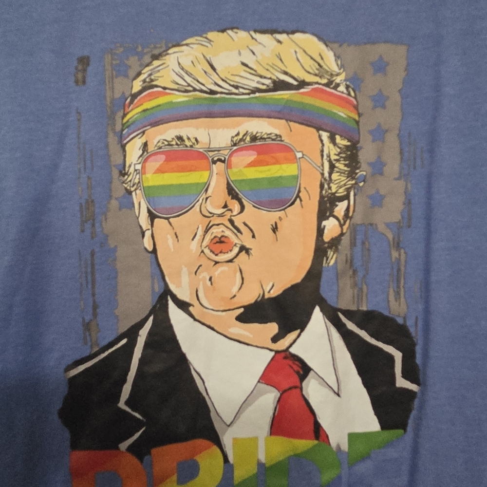 Blue Graphic Trump Pride Shirt